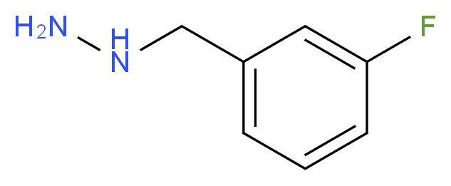 [(3-fluorophenyl)methyl]hydrazine_分子结构_CAS_51421-16-0