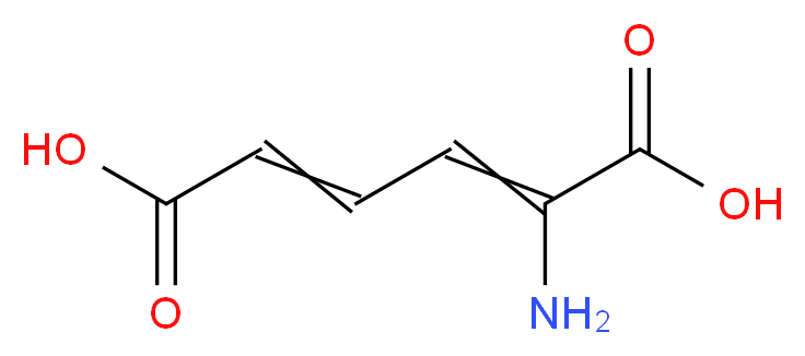 2-aminohexa-2,4-dienedioic acid_分子结构_CAS_4548-99-6