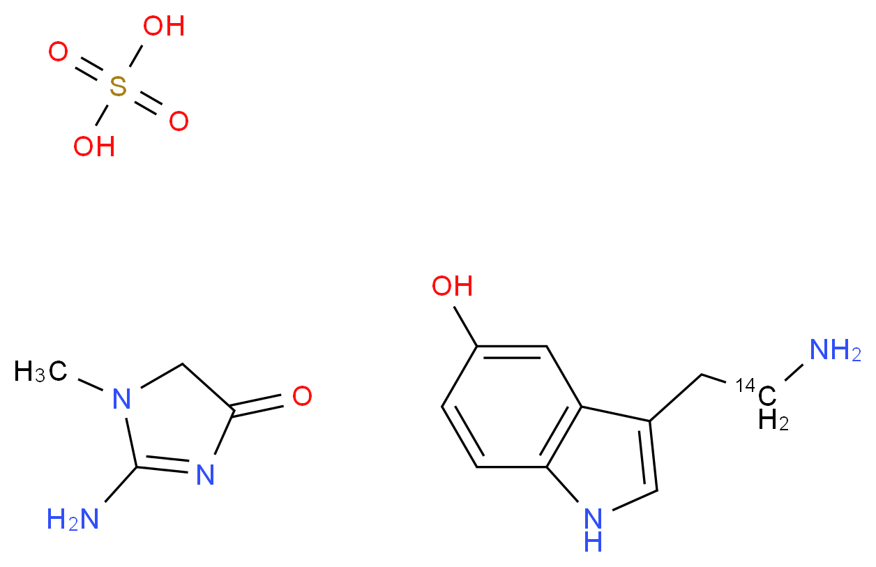 5-Hydroxytryptamine-β-14C creatinine sulfate complex_分子结构_CAS_141983-95-1)