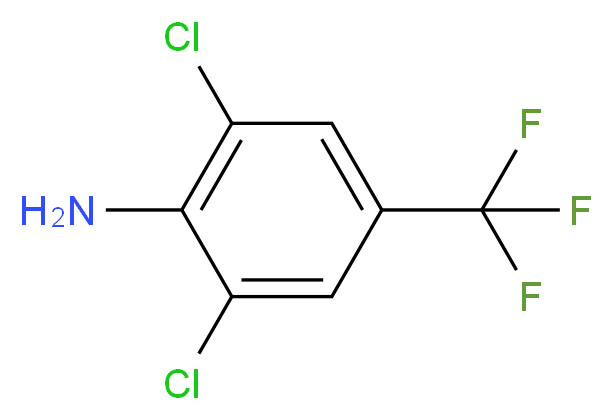 2,6-dichloro-4-(trifluoromethyl)aniline_分子结构_CAS_24279-39-8