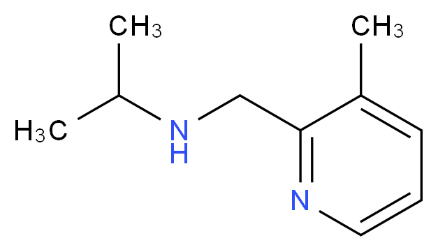 [(3-methylpyridin-2-yl)methyl](propan-2-yl)amine_分子结构_CAS_915923-23-8