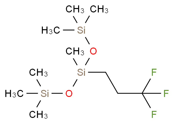 2,2,4,6,6-pentamethyl-4-(3,3,3-trifluoropropyl)-3,5-dioxa-2,4,6-trisilaheptane_分子结构_CAS_27703-88-4