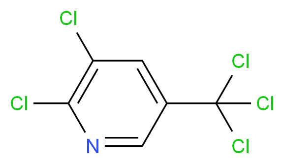 2,3-dichloro-5-(trichloromethyl)pyridine_分子结构_CAS_69045-83-6