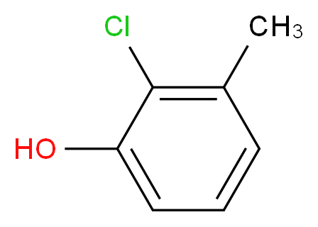 2-chloro-3-methylphenol_分子结构_CAS_)