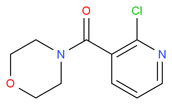 4-(2-chloropyridine-3-carbonyl)morpholine_分子结构_CAS_53062-98-9