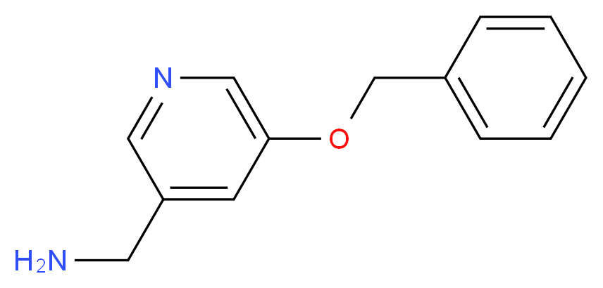 (5-(benzyloxy)pyridin-3-yl)methanamine_分子结构_CAS_1044919-30-3)