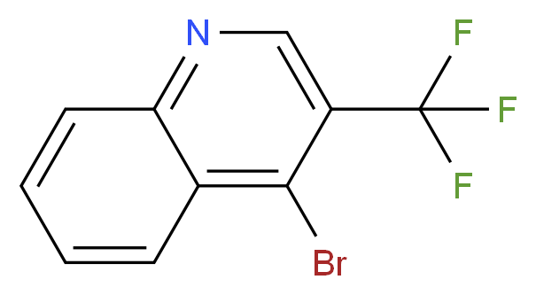 4-Bromo-3-(trifluoromethyl)quinoline 97%_分子结构_CAS_)