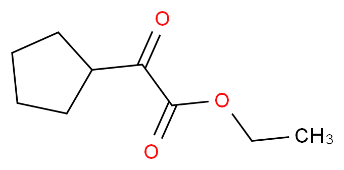 Ethyl cyclopentyl(oxo)acetate_分子结构_CAS_33537-18-7)