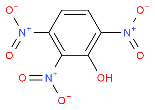 2,3,6-trinitrophenol_分子结构_CAS_603-10-1
