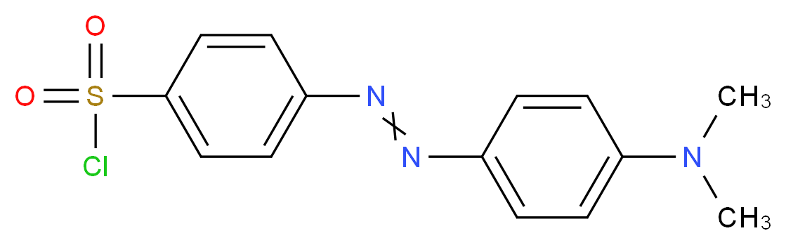 4-DIMETHYLAMINOAZOBENZENE-4'-SULFONYL CHLORIDE_分子结构_CAS_56512-49-3)