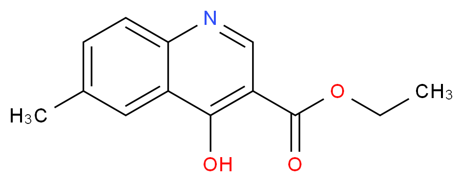 ethyl 4-hydroxy-6-methylquinoline-3-carboxylate_分子结构_CAS_85418-82-2