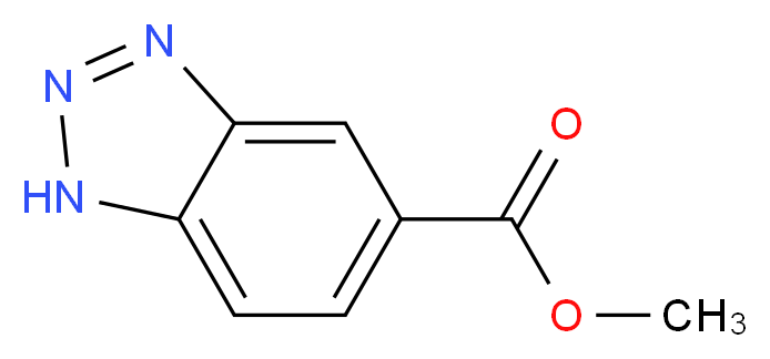 1,2,3-苯并三唑-5-羧酸甲酯_分子结构_CAS_113053-50-2)