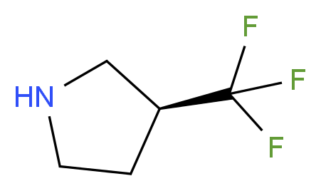 (3S)-3-(trifluoromethyl)pyrrolidine_分子结构_CAS_918831-12-6