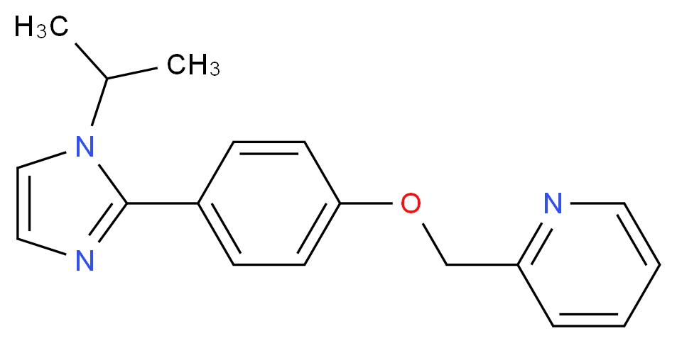 2-{[4-(1-isopropyl-1H-imidazol-2-yl)phenoxy]methyl}pyridine_分子结构_CAS_)