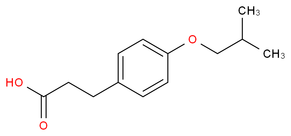 3-(4-isobutoxyphenyl)propanoic acid_分子结构_CAS_)