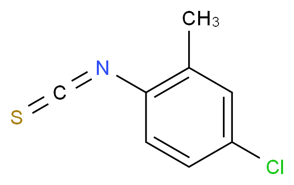 4-chloro-2-methylphenyl isothiocyanate_分子结构_CAS_23165-53-9)