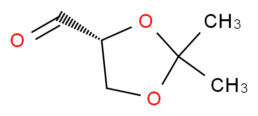 (R)-(+)-2,2-二甲基-1,3-二氧戊环-4-甲醛_分子结构_CAS_15186-48-8)