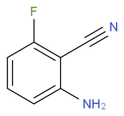 2-amino-6-fluorobenzonitrile_分子结构_CAS_77326-36-4