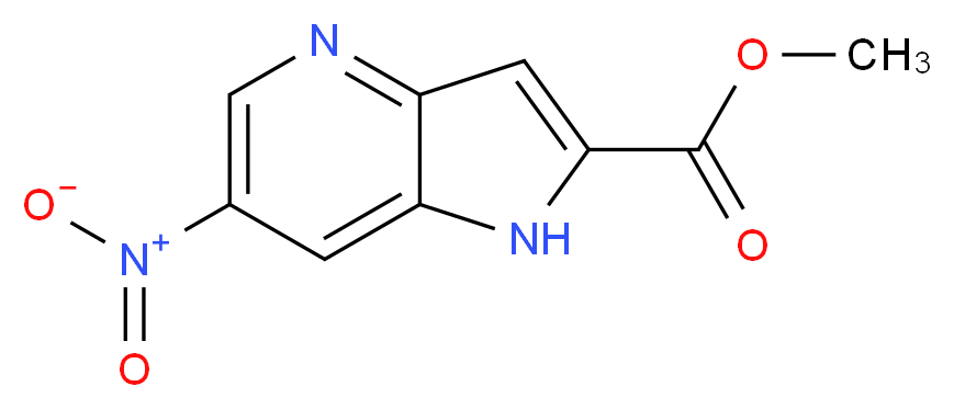 Methyl 6-nitro-4-azaindole-2-carboxylate_分子结构_CAS_1083196-32-0)