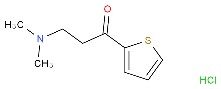 3-(dimethylamino)-1-(thiophen-2-yl)propan-1-one hydrochloride_分子结构_CAS_5424-47-5