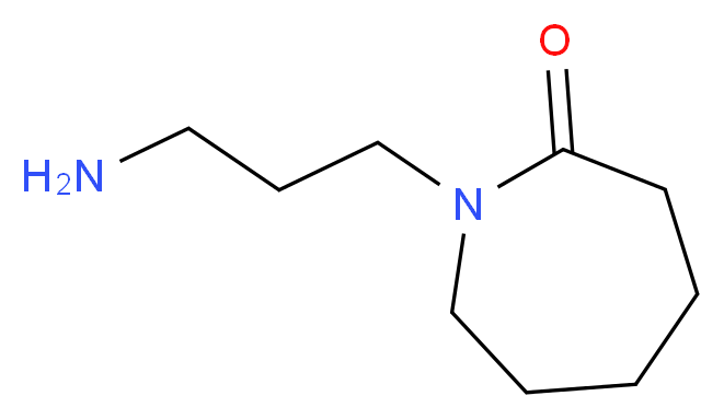 1-(3-aminopropyl)azepan-2-one_分子结构_CAS_24566-95-8