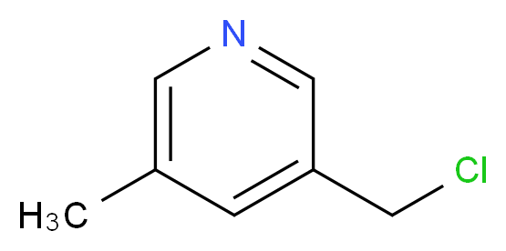 3-(Chloromethyl)-5-methylpyridine_分子结构_CAS_1007089-84-0)