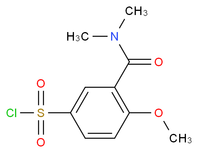 3-(dimethylcarbamoyl)-4-methoxybenzene-1-sulfonyl chloride_分子结构_CAS_1114594-34-1