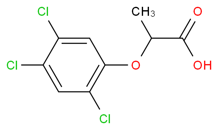 &alpha;-(2,4,5-TRICHLOROPHENOXY) PROPIONIC ACID_分子结构_CAS_93-72-1)