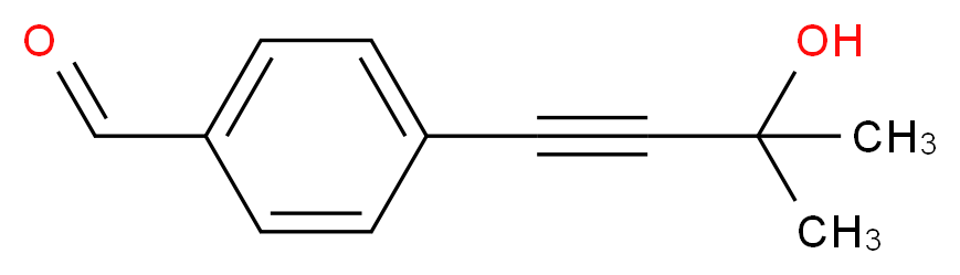 4-(3-hydroxy-3-methylbut-1-yn-1-yl)benzaldehyde_分子结构_CAS_117569-57-0)