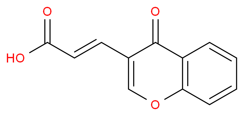 (2E)-3-(4-oxo-4H-chromen-3-yl)acrylic acid_分子结构_CAS_42059-58-5)