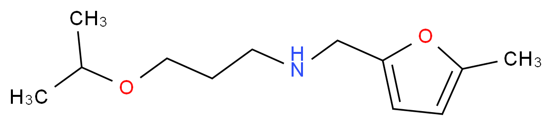 (3-Isopropoxy-propyl)-(5-methyl-furan-2-ylmethyl)-amine_分子结构_CAS_)