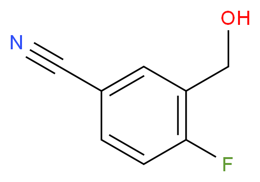 4-fluoro-3-(hydroxymethyl)benzonitrile_分子结构_CAS_856931-47-0