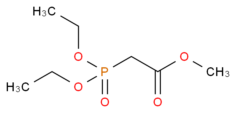 P,P-膦酰基乙酸甲酯二乙酯_分子结构_CAS_1067-74-9)