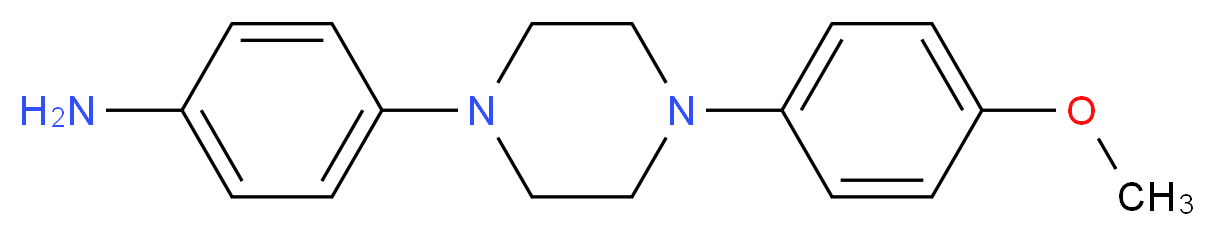 4-[4-(4-methoxyphenyl)piperazin-1-yl]aniline_分子结构_CAS_74852-62-3