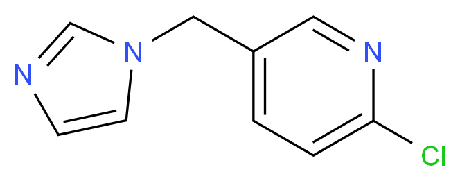 2-Chloro-5-(1H-imidazol-1-ylmethyl)pyridine_分子结构_CAS_)