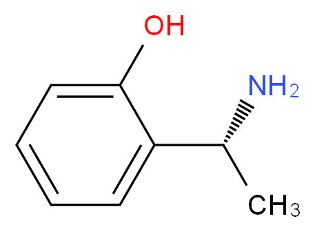 2-[(1R)-1-aminoethyl]phenol_分子结构_CAS_123983-05-1