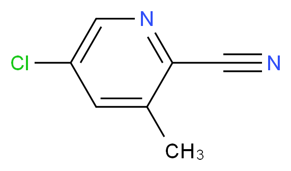 5-Chloro-3-methylpyridine-2-carbonitrile_分子结构_CAS_156072-84-3)