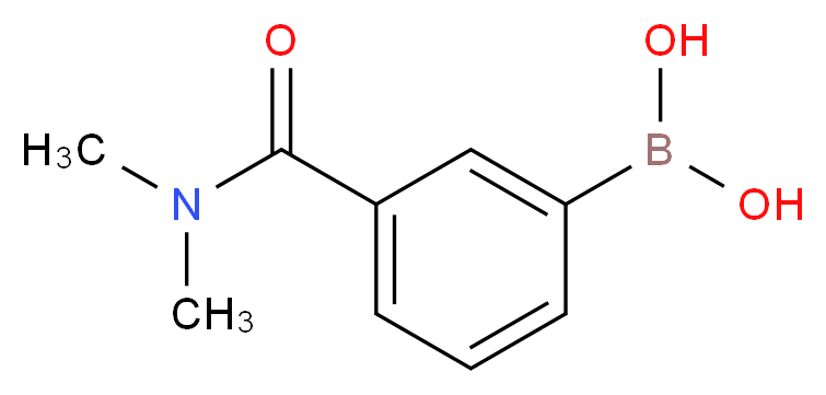 [3-(dimethylcarbamoyl)phenyl]boronic acid_分子结构_CAS_373384-14-6