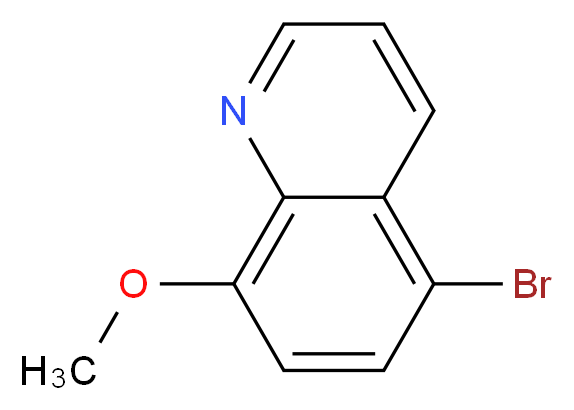 5-bromo-8-methoxyquinoline_分子结构_CAS_10522-47-1