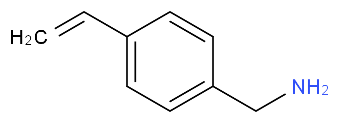 (4-ethenylphenyl)methanamine_分子结构_CAS_50325-49-0