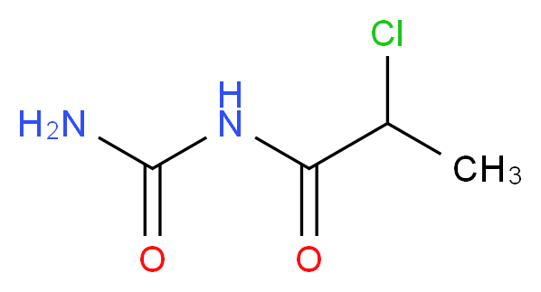 (2-chloropropanoyl)urea_分子结构_CAS_24224-16-6