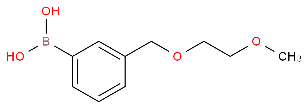 {3-[(2-methoxyethoxy)methyl]phenyl}boronic acid_分子结构_CAS_1256358-61-8