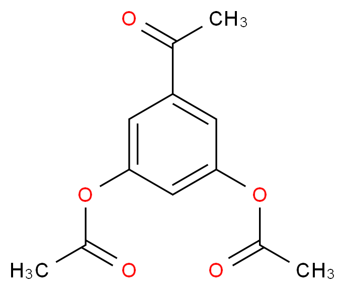 3-acetyl-5-(acetyloxy)phenyl acetate_分子结构_CAS_35086-59-0