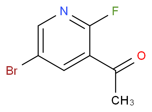 3-Acetyl-5-bromo-2-fluoropyridine_分子结构_CAS_1111637-74-1)