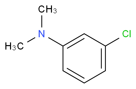 3-CHLORO-N,N-DIMETHYLANILINE_分子结构_CAS_6848-13-1)