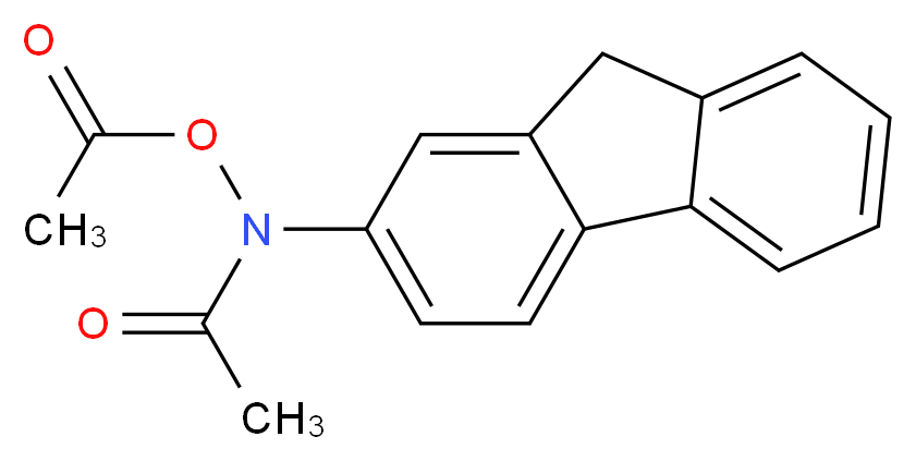 Acetoxyacetylaminofluorene_分子结构_CAS_6098-44-8)