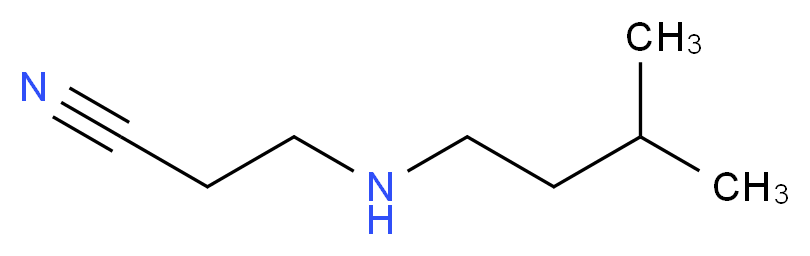 3-[(3-methylbutyl)amino]propanenitrile_分子结构_CAS_)