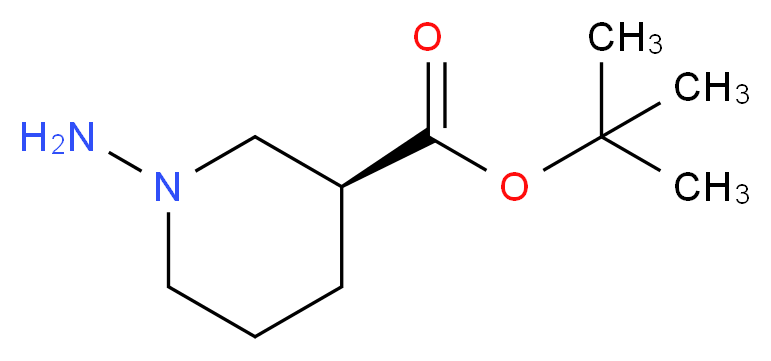 (S)-tert-Butyl 1-aminopiperidine-3-carboxylate_分子结构_CAS_1225349-89-2)