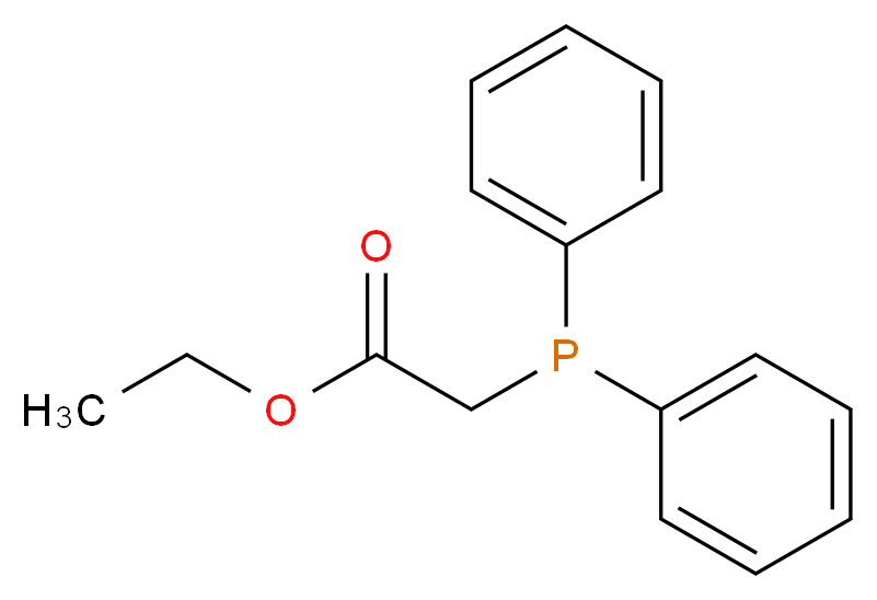 (Ethoxycarbonylmethyl)diphenylphosphine_分子结构_CAS_55552-24-4)