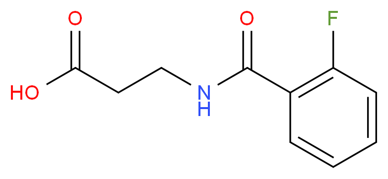 N-(2-fluorobenzoyl)-beta-alanine_分子结构_CAS_440341-60-6)